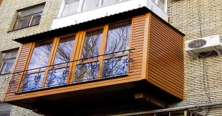 Внешняя отделка балкона Полевской цена от 1018 руб. м/2.